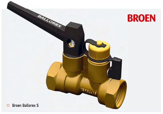 Клапан радиаторный ручной настройки broen ballotherm для системы отопления