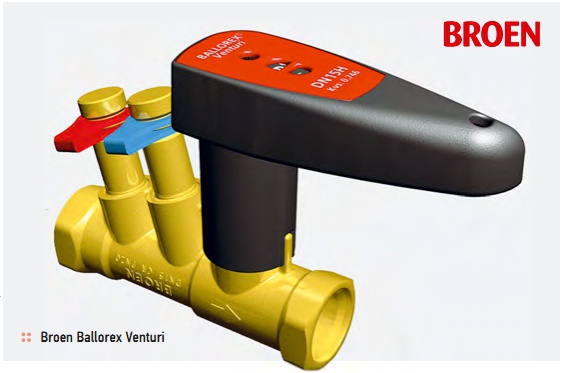 Клапан радиаторный ручной настройки broen ballotherm для системы отопления